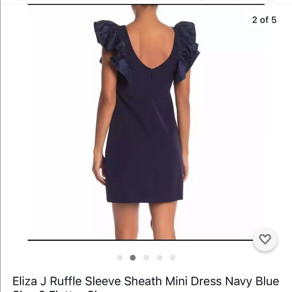 NWT Eliza J size 12 navy blue dress - Picture 2 of 5